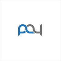PAY Letter monogram Initial Unique modern flat abstract logo design. PAY elegant and Professional icon design vector