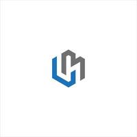 UM Letter monogram Initial Unique flat abstract logo design. UM elegant and Professional icon design vector