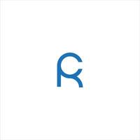 CR Letter monogram Initial Unique flat abstract logo design. CR elegant and Professional icon design vector