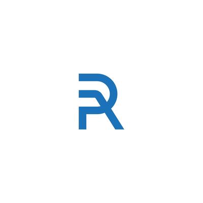PR Letter monogram Unique modern flat abstract logo design. PR elegant and Professional icon design