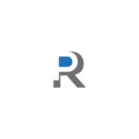 PR Letter Initial Unique modern flat abstract logo design. PR elegant and Professional icon design vector