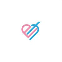 EH monogram Initial Unique modern flat abstract logo design. EH elegant and Professional icon design vector