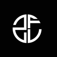 ZFV logo ZFV icon ZFV ZFV monogram ZFVletter ZFVminimalist ZFVtriangle ZFVflat Unique modern flat abstract logo design. vector