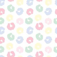Seamless pattern with abstract round shapes in soft pastel colors. illustration vector