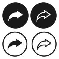 Message reply icons isolated in white background. vector