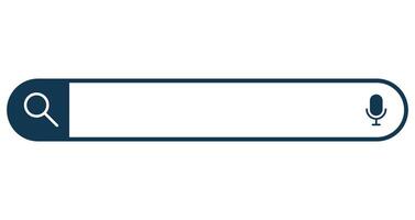 Search bar flat icon isolated on white background. vector
