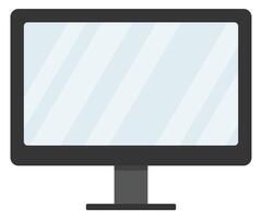 Monitor icon isolated on white background. vector