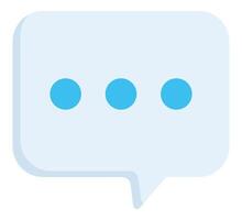 Cute square speech bubble icon isolated on white background. vector