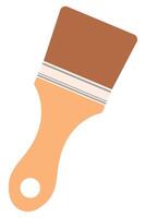 Paint brush icon in flat style isolated on white background. vector