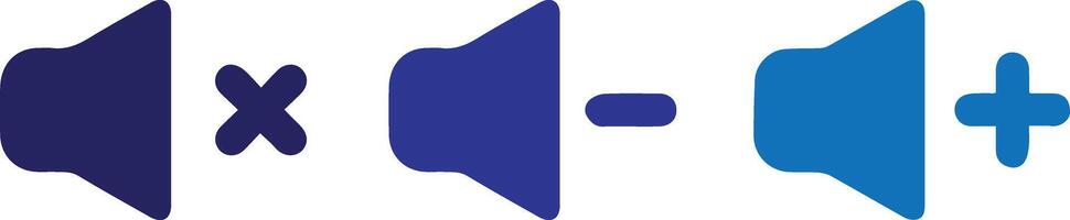 Speaker Volume Icon Set vector