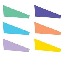 A set of colorful origami paper banners offers a collection of vibrant design elements for business and web templates vector