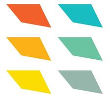 A colorful set of origami speech bubbles, a paper design element for messages vector