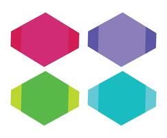 Abstract colorful cubes design illustration of 3D shapes vector