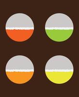 A set features abstract geometric shapes as design elements vector