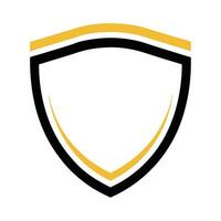 Minimalist Shield and Banner Icon Set vector