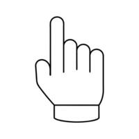 One Finger Pointing Up Illustration vector