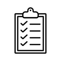 Clipboard Checklist Icon vector