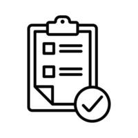 Calendar with Checklist Icon vector