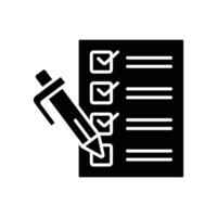Checklist and Gear Icon vector