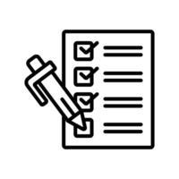 Checklist with Tick Mark Icon vector