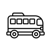 Tourist Bus Icon for Travel App UI vector