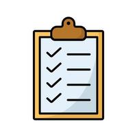Checklist with Pencil Icon vector