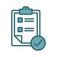 Flat Style To Do List Icon vector
