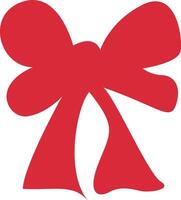 Red Ribbon Bow Clipart Design vector