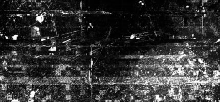 The visual displays a textured background characterized by film filter effects, showcasing various errors and artifacts that add depth and complexity. vector