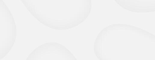 Abstract white grey soft shapes minimal background backdrop gray bright vector