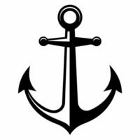 Minimalist Anchor Design Illustration for Nautical Themes and Marine Projects vector