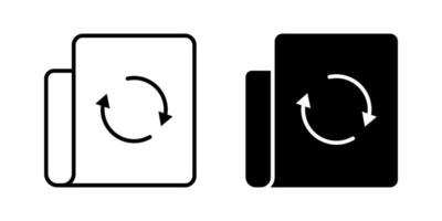 Update document Icon set. Symbol isolated white background. illustration. color editable. vector