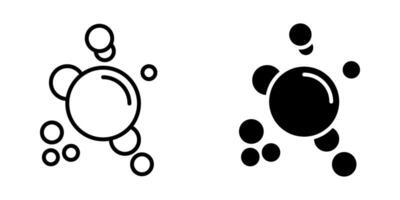 bubble Icon set. Symbol isolated white background. illustration. color editable. vector