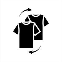 Change clothes Icon Symbol isolated white background. illustration. color editable. vector