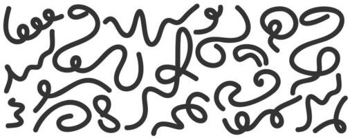 A collection of numerous black lines set against vector
