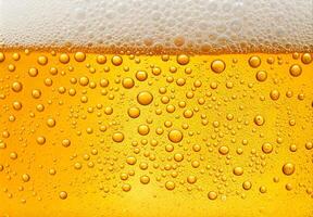 High Resolution Image of Frothy Beer Head photo