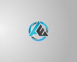 Triangle Letter TE Abstract Logo Design Icon Modern Template. vector