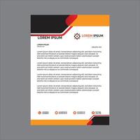 Letterhead template in Abstract style design vector
