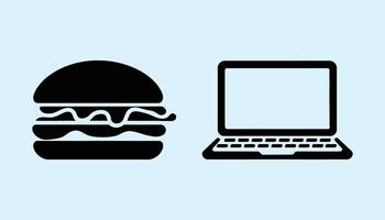 Fast Food and Technology Design vector