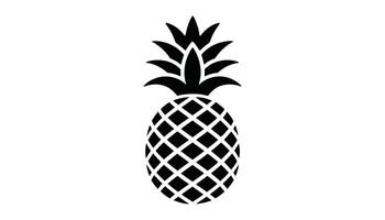 Pineapple illustration for tropical fruit design, high resolution picture vector