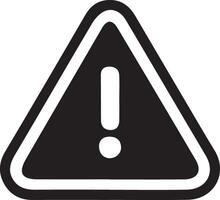 Caution Sign Warning Symbol Icon Set in Silhouette Style vector