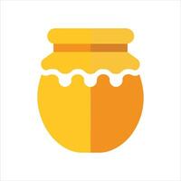 A jar of honey icon vector