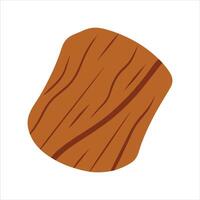 Wooden block icon vector