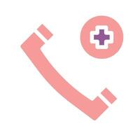 A phone with a cross on it vector