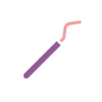 A toothbrush with a pink handle on a white background vector
