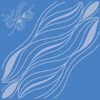 modern Flowing Wave Digital Abstract Art vector