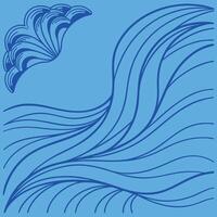 modern Flowing Wave Digital vector