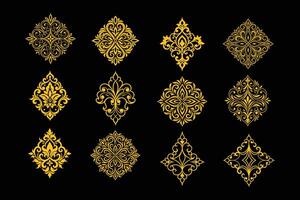 Luxury Damask Ornament Pattern . vector