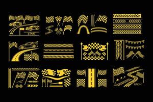 Racing Stripe Set . vector