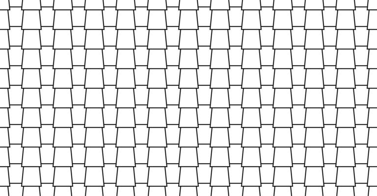 Shingles roof seamless pattern . House roof tile texture. Geometric shape design. Metal construction grid. Fish scales. illustration isolated on white background